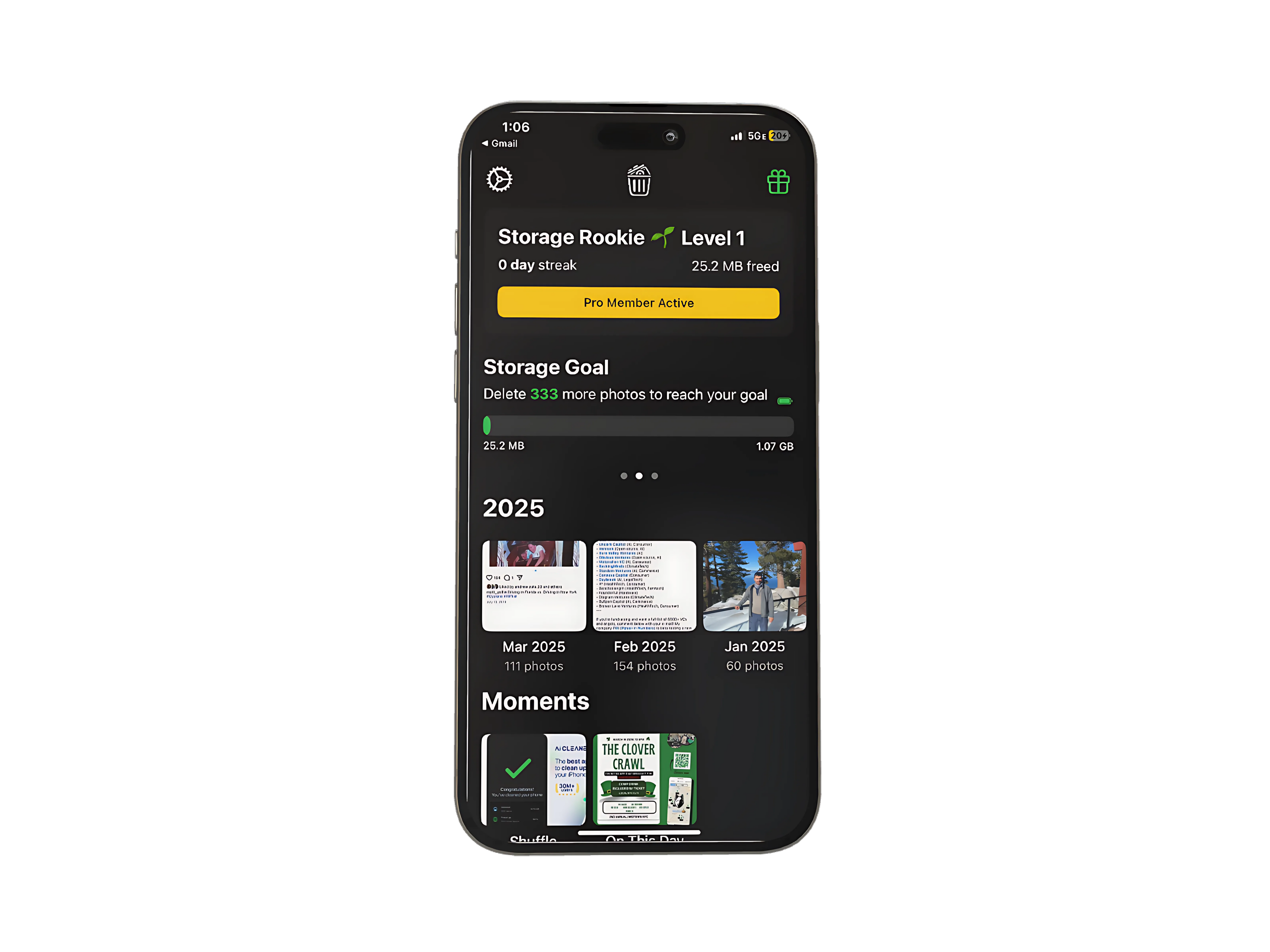 Photo Dump App Interface